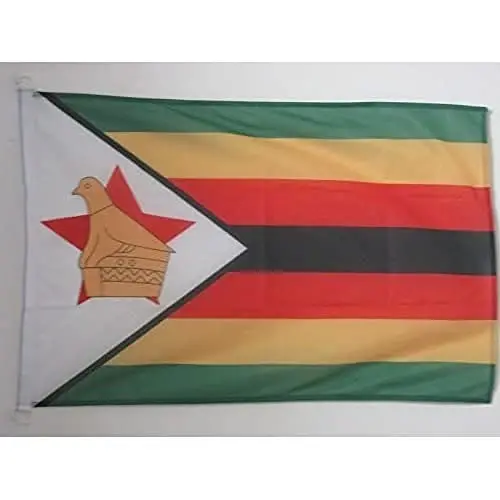 Zimbabwe NAUTICAL Flag 18'' x 12'' - Zimbabwean flags 30 x 45 cm. - Banner 12x18 in for boat - AZ FLAG - AZ FLAG