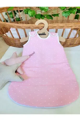 Зимний 2,5 Тог Мешок для девочки без рукавов, спальный мешок на молнии/розовый-розовый - Modazone (1)