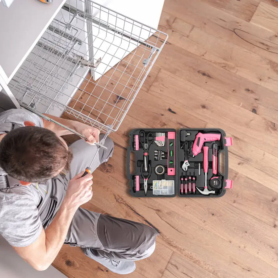 Zimtown Asboblar To'plami, Umumiy Maishiy DIY Uy Ta'miri uchun Maishiy Asboblar To'plami, 149 dona buyumlar kiritilgan - 5