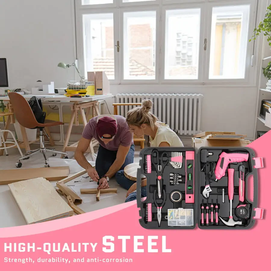 Zimtown Asboblar To'plami, Umumiy Maishiy DIY Uy Ta'miri uchun Maishiy Asboblar To'plami, 149 dona buyumlar kiritilgan - 6