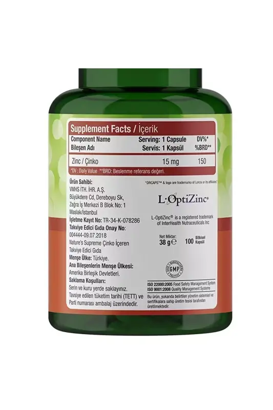 Zinc 15 Mg 100 Capsules - 6