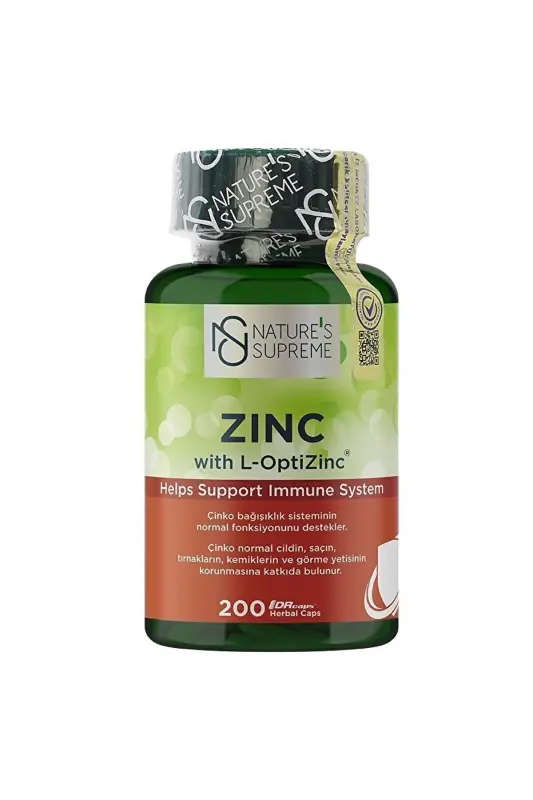 Zinc 15 Mg 200 Capsules - NATURE'S SUPREME