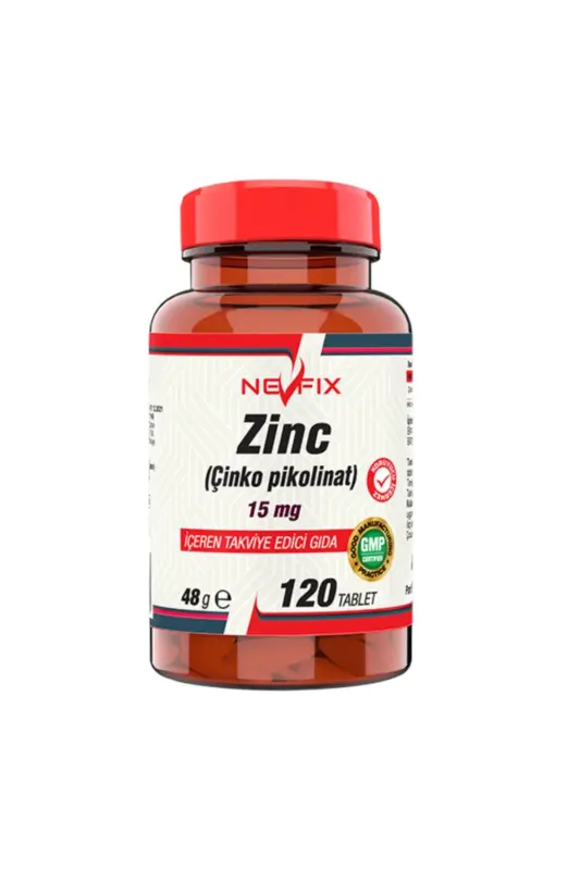 Zinc Picolinate 15 Mg 120 Tablets - NEVFIX