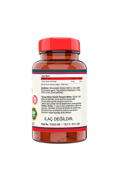 Zinc Picolinate 15 Mg 120 Tablets - NEVFIX (1)