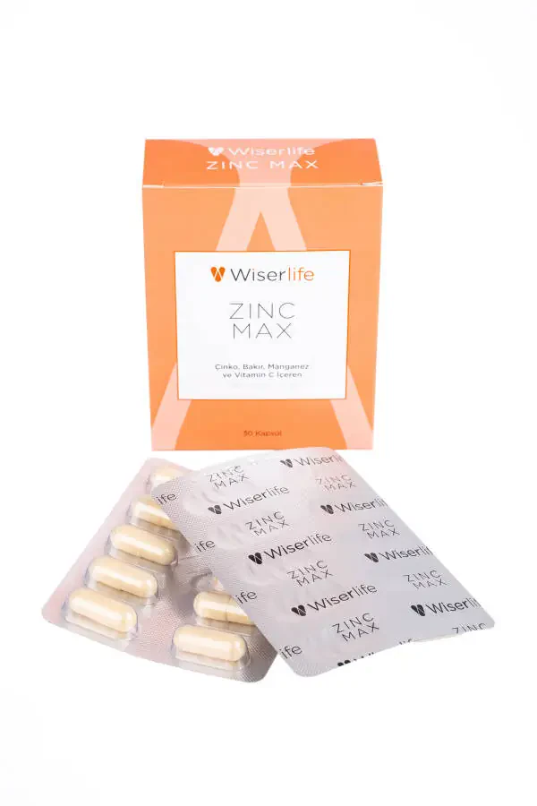 Zincmax Zinc, Copper, Manganese and Vitamin C Supplement Food 30 Capsules - 9