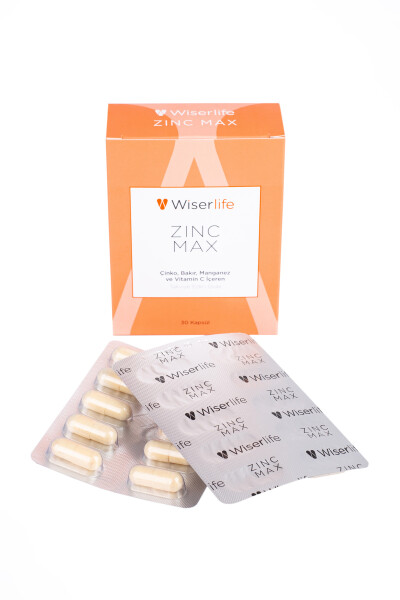 Zincmax Zinc, Copper, Manganese and Vitamin C Supplement Food 30 Capsules - 9