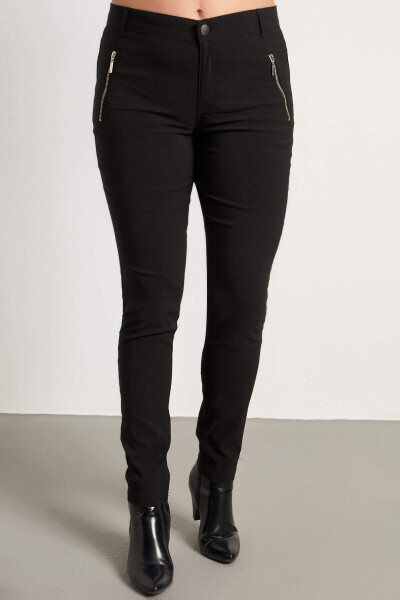 Zipper Detail Pants - 2