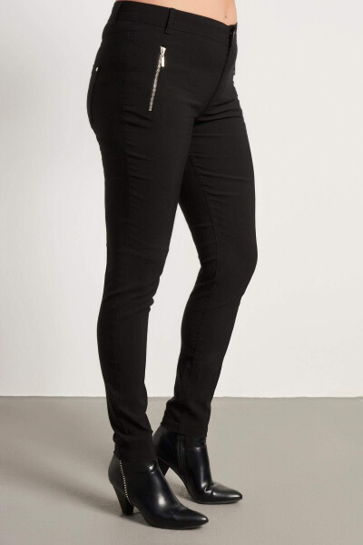 Zipper Detail Pants - 3