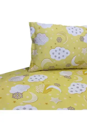 Zippered Baby Duvet Cover Set - Yellow - Y YAĞIZ HOME COLLECTION (1)