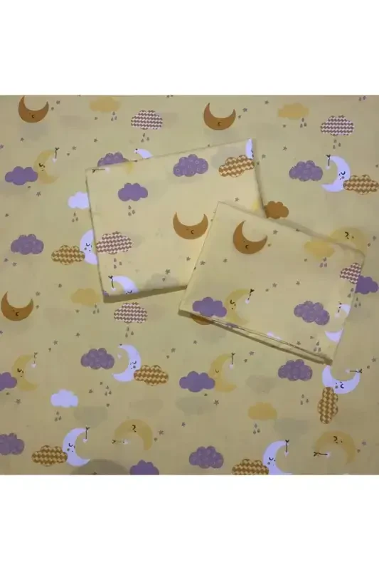 Zippered Baby Duvet Cover Set-yellow1 - 3