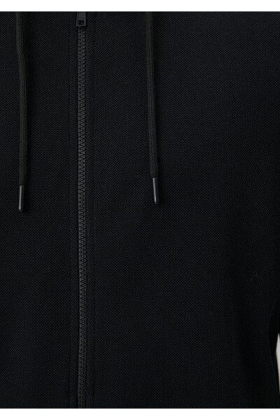 Zippered Black Sweatshirt 0S10013-900 - 5