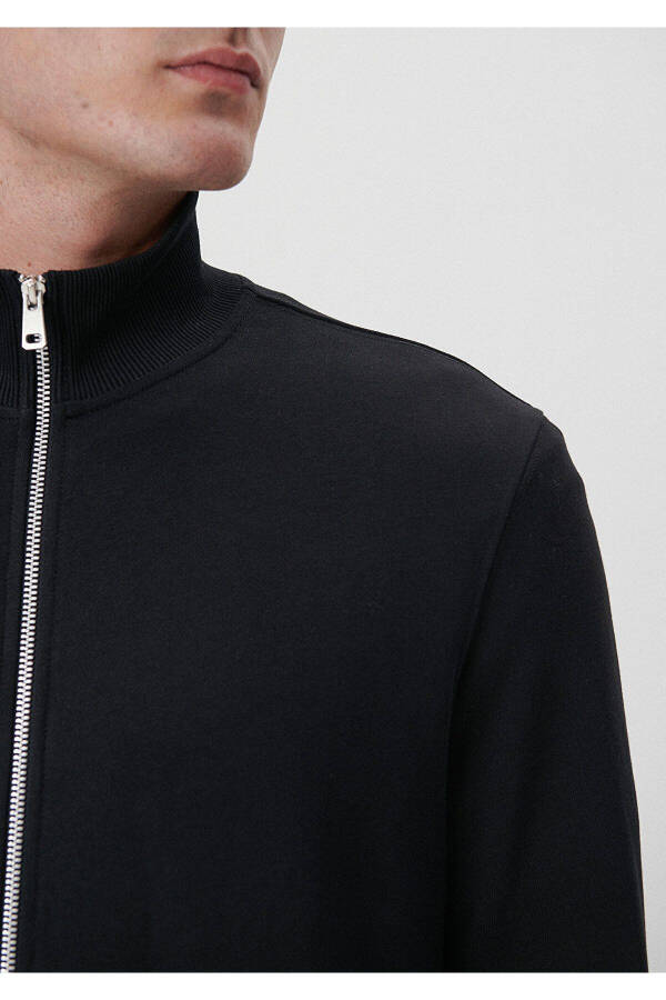 Zippered Black Sweatshirt 0S10022-900 - 3