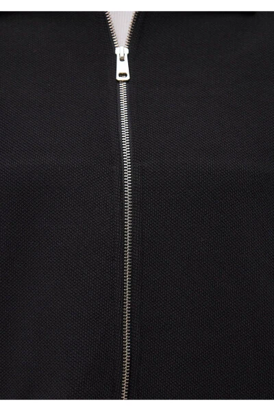 Zippered Black Sweatshirt 1S10154-900 - 7