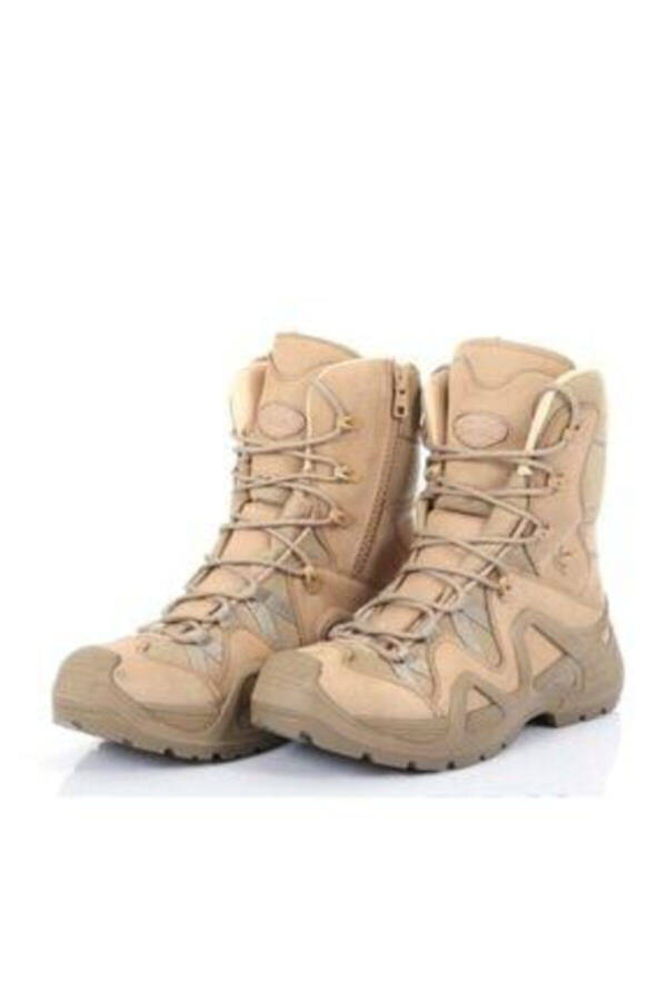 Zippered Desert Color Military Boot M1491 - 1