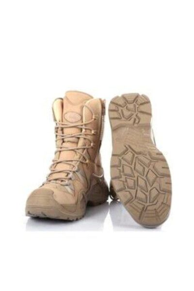 Zippered Desert Color Military Boot M1491 - 2