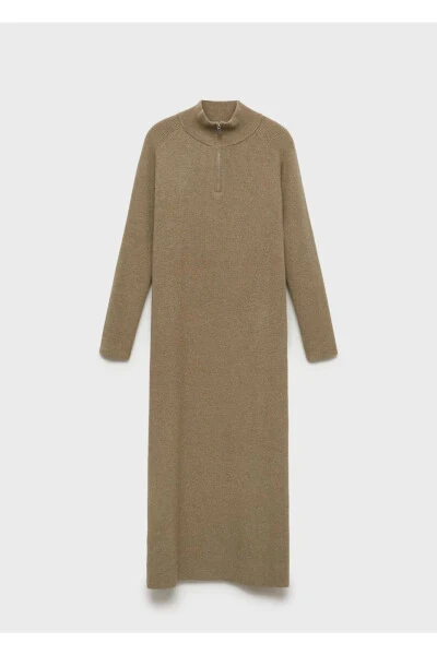 Zippered Knotted Dress - 3