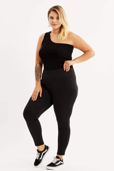 Zippered Leg Leggings - 7