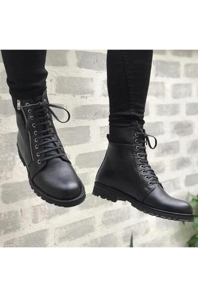 Zippered Military Genuine Leather Men's Boots Tt103 - 8