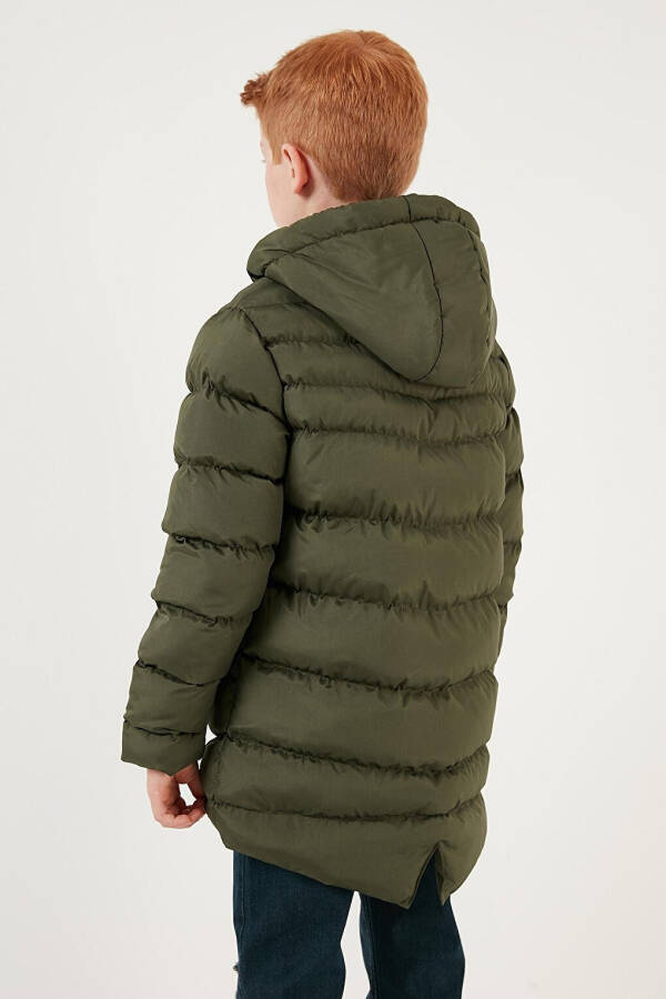 Zippered Pocket Hooded Puffer Jacket 6492324 - 17