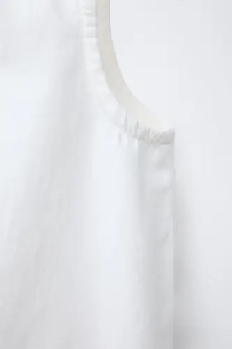 ZIPPERED SLEEVELESS TOP-White - 4