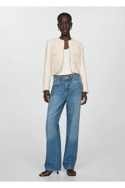 Zippered Tweed Jacket - 2