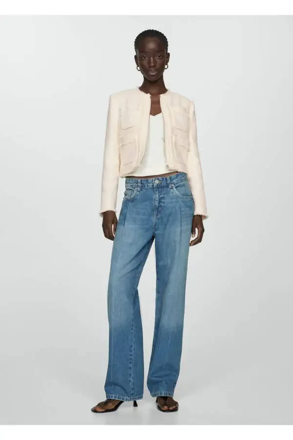 Zippered Tweed Jacket - 2