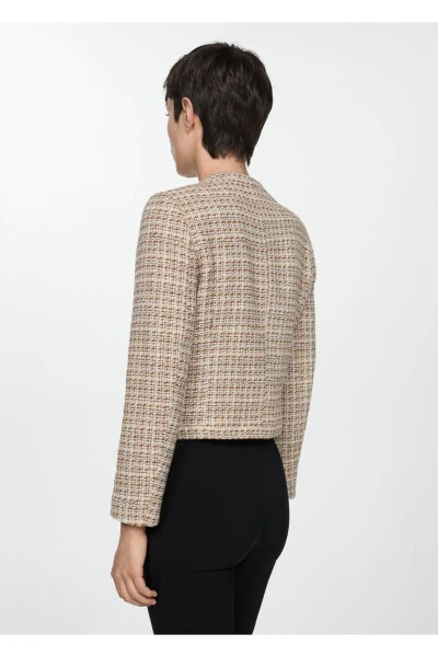 Zippered Tweed Jacket - 4
