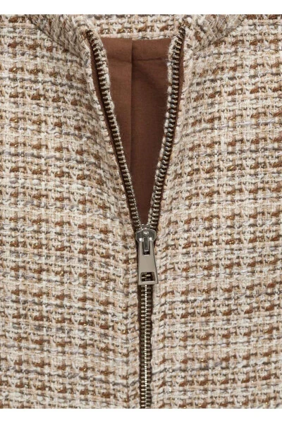 Zippered Tweed Jacket - 6