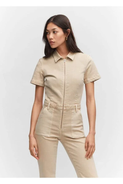 Zipperli denim tulum - MANGO