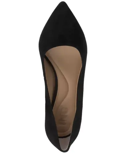 Zitah Pointed Toe Pumps, Created for Modazone - Black Suede - 3