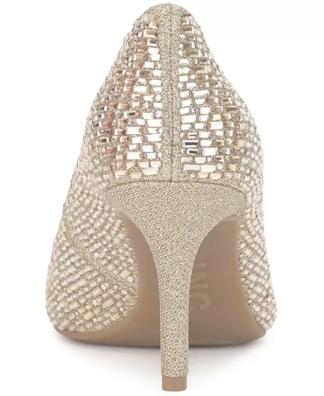 Zitah Pointed Toe Pumps, Created for Modazone - Lt Gold Metallic - 3