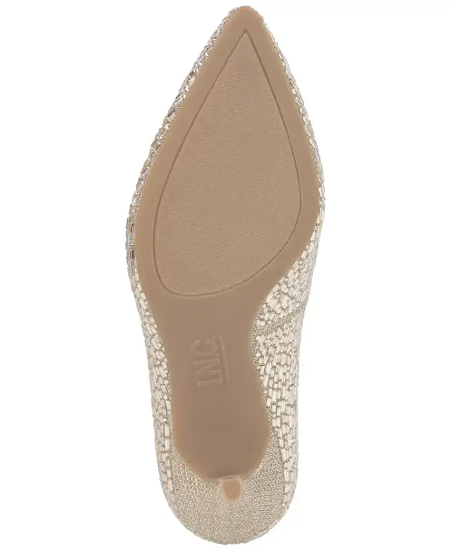 Zitah Pointed Toe Pumps, Created for Modazone - Lt Gold Metallic - 5