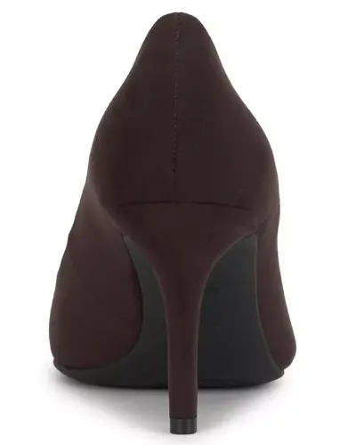 Zitah Pointed Toe Pumps, Created for Modazone - Rich Truffle Microsuede - 1