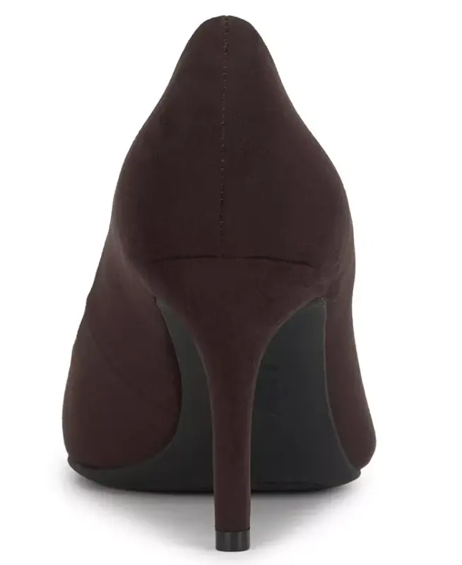 Zitah Pointed Toe Pumps, Created for Modazone - Rich Truffle Microsuede - 1