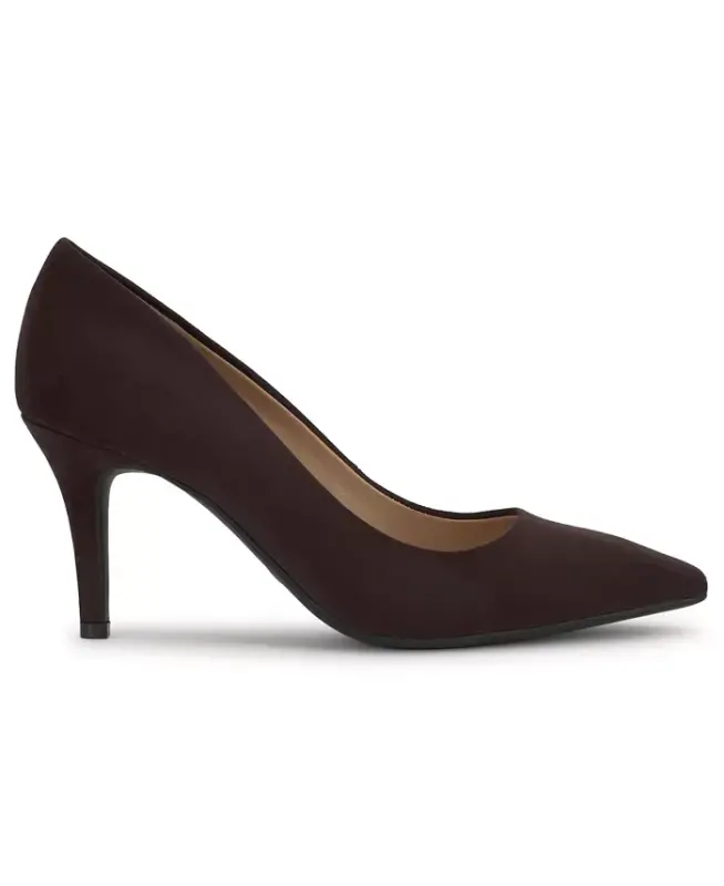 Zitah Pointed Toe Pumps, Created for Modazone - Rich Truffle Microsuede - 4