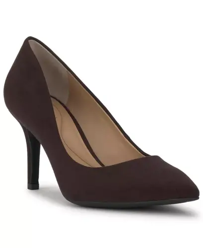 Zitah Pointed Toe Pumps, Created for Modazone - Rich Truffle Microsuede - 5