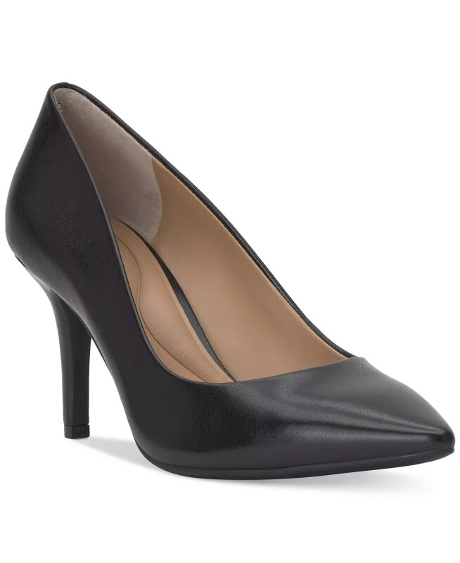 Zitah Pointed Toe Pumps, Created for Modazone - Black Leather - 1