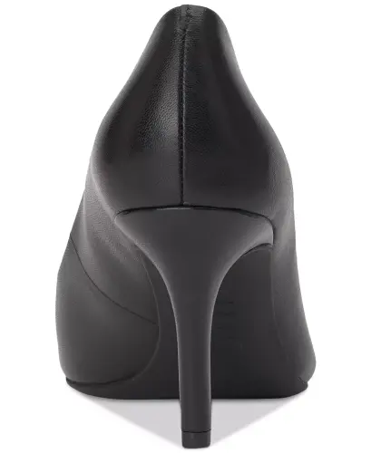 Zitah Pointed Toe Pumps, Created for Modazone - Black Leather - 3