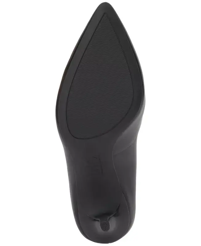 Zitah Pointed Toe Pumps, Created for Modazone - Black Leather - 5