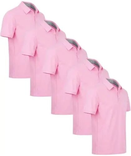ZITY 5 Pack Mens Polo Shirt Short Sleeve Moisture Wicking Golf T-Shirt | Casual, Work, Athletic, Business, Tactical, Sport, Outdoor, Hiking, Camping, Breathable, Quick-Drying, Lightweight, Stretchy - ZITY