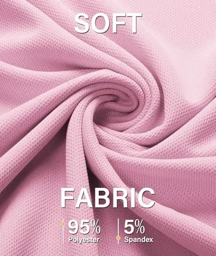 ZITY 5 Pack Mens Polo Shirt Short Sleeve Sports Golf Tennis T-Shirt Moisture-Wicking Summer Shirts - 4