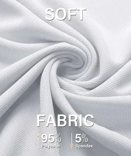 ZITY 5 Pack Mens Polo Shirt Short Sleeve Sports Golf Tennis T-Shirt Moisture-Wicking Summer Shirts - 4