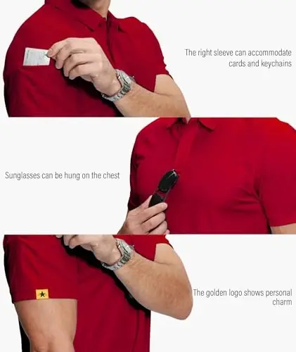 ZITY 5 Pack Mens Polo Shirt Short Sleeve Sports Golf Tennis T-Shirt Moisture-Wicking Summer Shirts - ZITY (1)