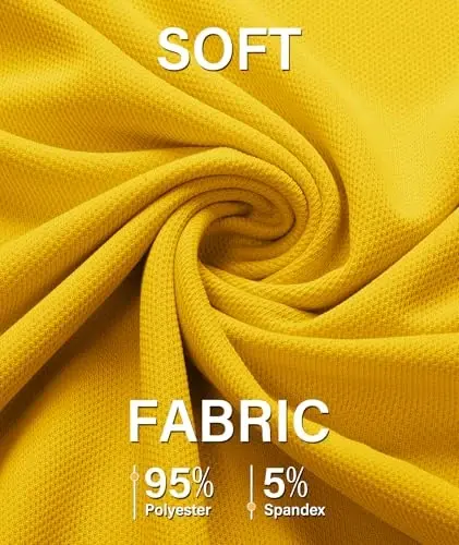 ZITY 5 Pack Mens Polo Shirt Short Sleeve Sports Golf Tennis T-Shirt Moisture-Wicking Summer Shirts - 4