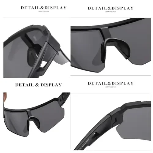 ZJMZZM Cycling Sunglasses Polarized Men Women Sport Sunglasses UV400 Kids Baseball Glasses Running Fishing Golf Sun Glasses - 5