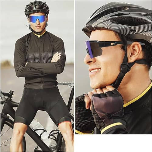 ZJMZZM Polarized Sports Sunglasses Men Women Kids Cycling Sunglasses UV400 Baseball Glasses Running Fishing Golf Sun Glasses - 4