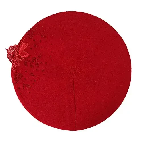 ZLYC Ayollar Fransuz Beret shapkasi, Qizlar uchun qaytariladigan qattiq rangli mozaik iliq Beret qalpoq - 6