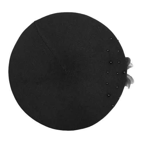 ZLYC Ayollar Fransuz Beret shapkasi, Qizlar uchun qaytariluvchi qattiq rangli mozaik iliq Beret qalpoq - 6