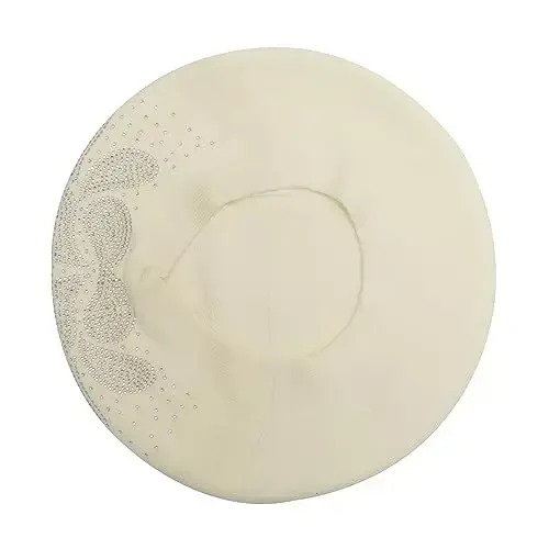 ZLYC Ayollar Fransuz Beret Shlyapasi Ikki tomonlama Trikotaj Qalin Issiq Qalpog'i Xonimlar Qizlar uchun - 4