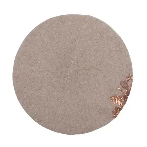 ZLYC Ayollar Fransuz Beret Shlyapasi Qaytariladigan Trikotaj Qalin Issiq Qalpog'i Xonimlar Qizlar uchun - 6